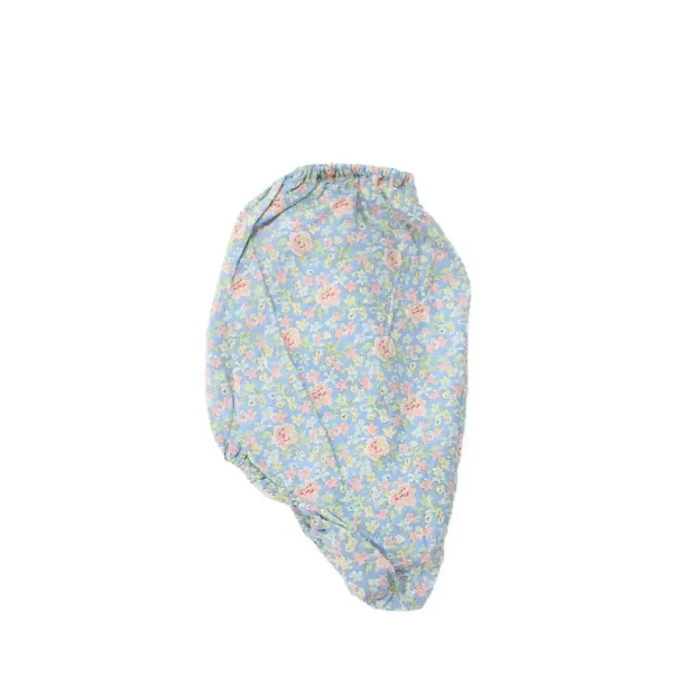 Bonpoint Girls Elastic Waistband Floral Printed Bottoms Blue Cotton 6 Months